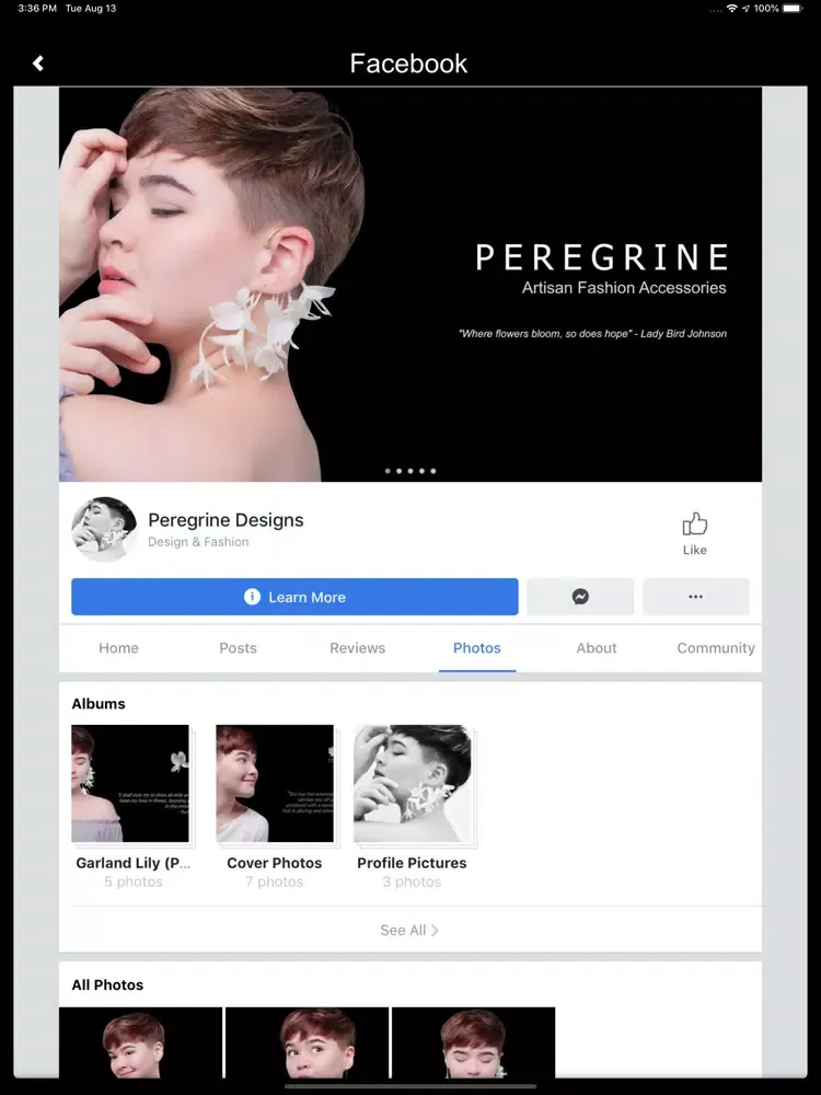 Ảnh chụp màn hình của PEREGRINE DESIGNS iPad 