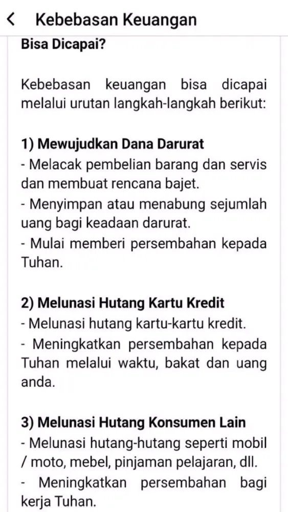 Zrzuty ekranu Perencanaan Keuangan