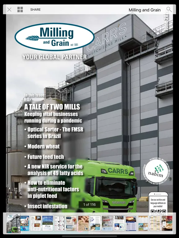 Screenshot di Milling and Grain iPad 