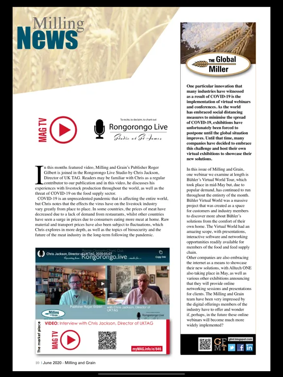 Screenshot di Milling and Grain iPad 