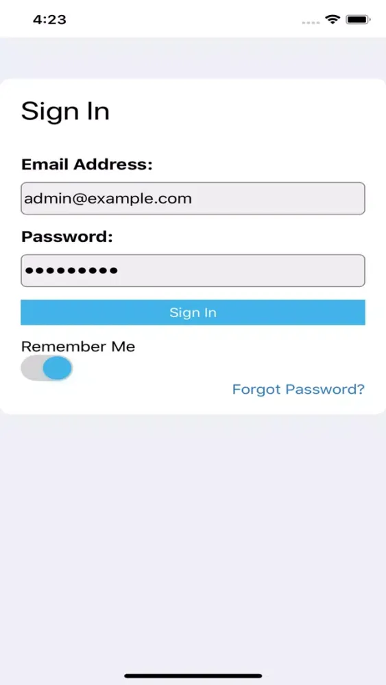 Tangkapan skrin PCC Customer Portal