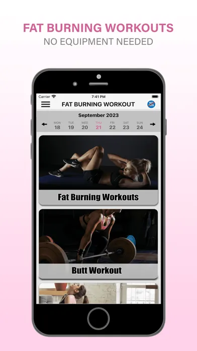 Captures d'écran de Fat Burning Workout