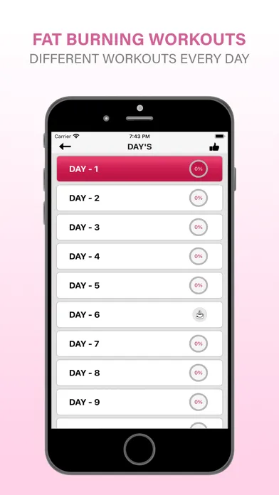 Captures d'écran de Fat Burning Workout