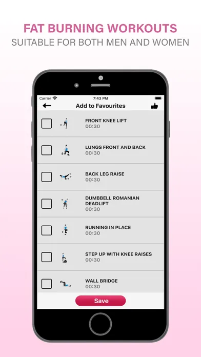Captures d'écran de Fat Burning Workout