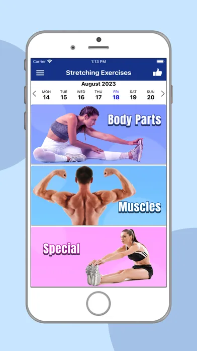 Stretching Exercise Screenshots
