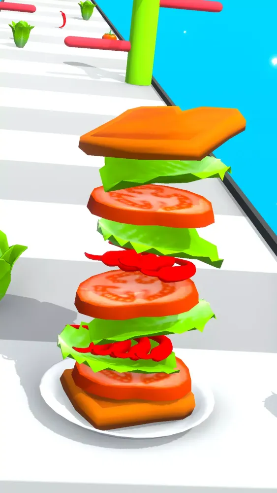 Sandwich Stack Run 3D سکرین شاٹس