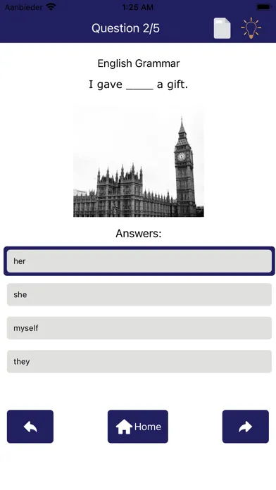 English Grammar Quiz স্ক্রিনশট