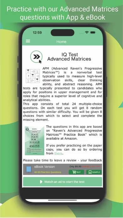 IQ Test: Advanced Matrices سکرین شاٹس