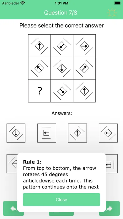 IQ Test: Advanced Matrices سکرین شاٹس