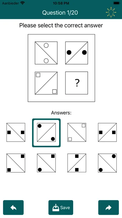 Zrzuty ekranu IQ Test:Raven's Matrices 2 Pro