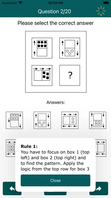 Zrzuty ekranu IQ Test:Raven's Matrices 2 Pro
