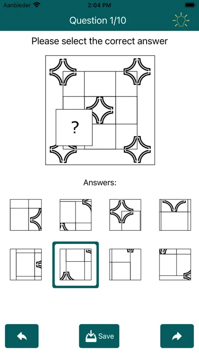 Capturas de tela do IQ Test: Raven's Matrices