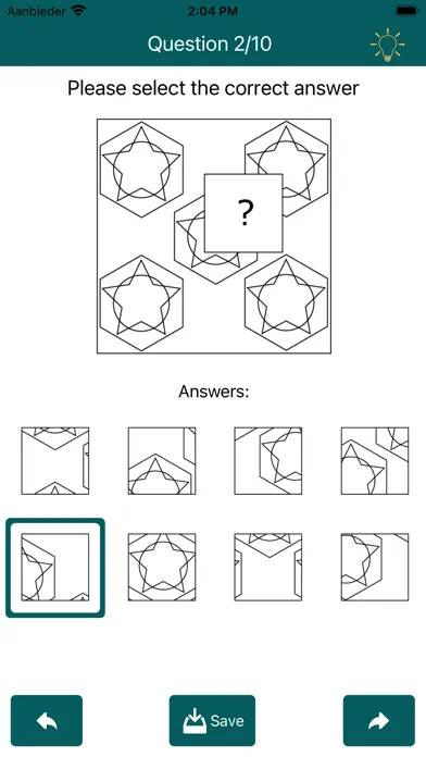 Capturas de tela do IQ Test: Raven's Matrices