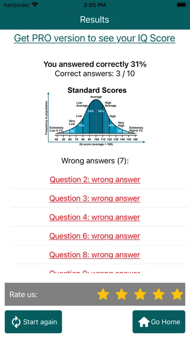 Capturas de tela do IQ Test: Raven's Matrices