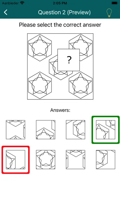 Capturas de tela do IQ Test: Raven's Matrices