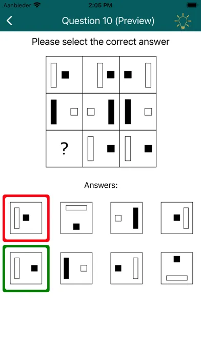 Capturas de tela do IQ Test: Raven's Matrices