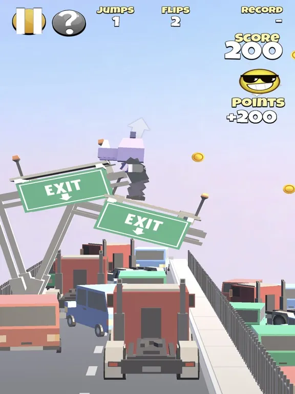 Zrzuty ekranu Perfect Flip: Urban Acrobat iPad 