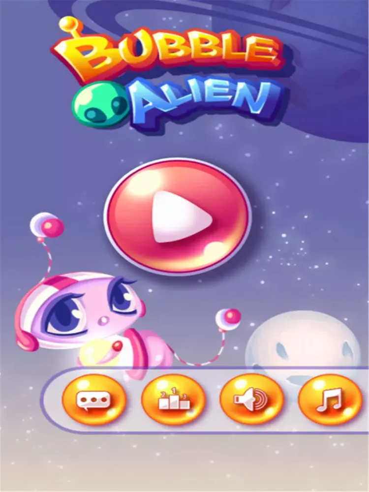 Capturas de tela do Bubble Alien iPad 