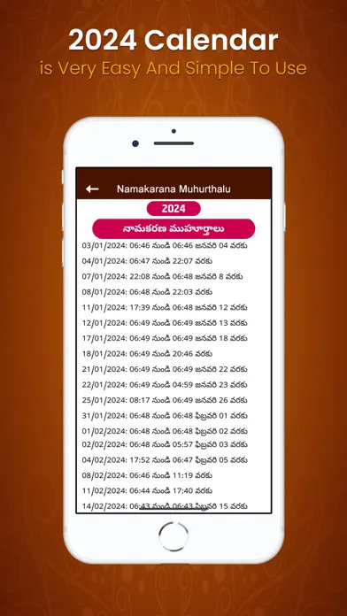 2024 Calendar : New Year 2024 スクリーンショット