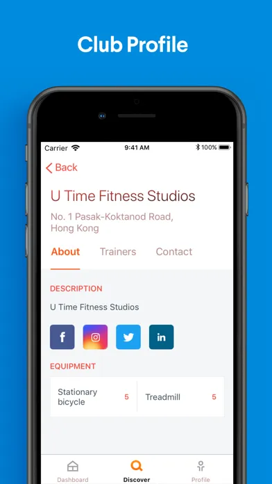 Tangkapan layar U Time Fitness Hong Kong