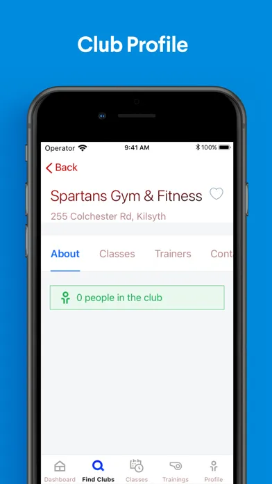 Ảnh chụp màn hình của Spartans Gym