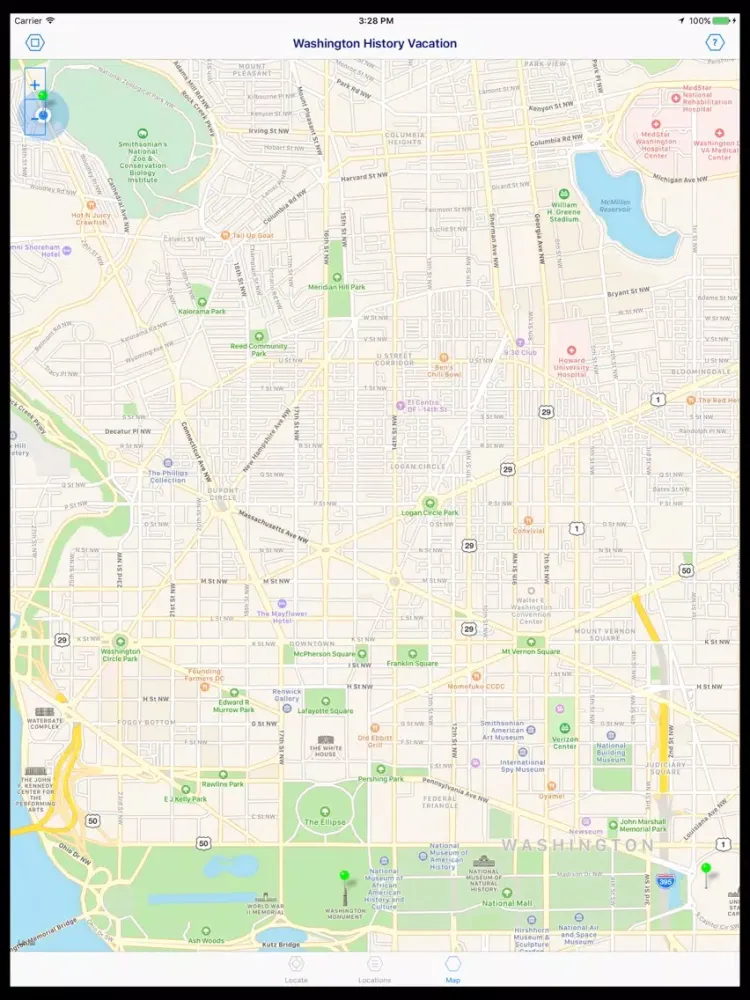 Tangkapan layar Travelog Notes iPad 