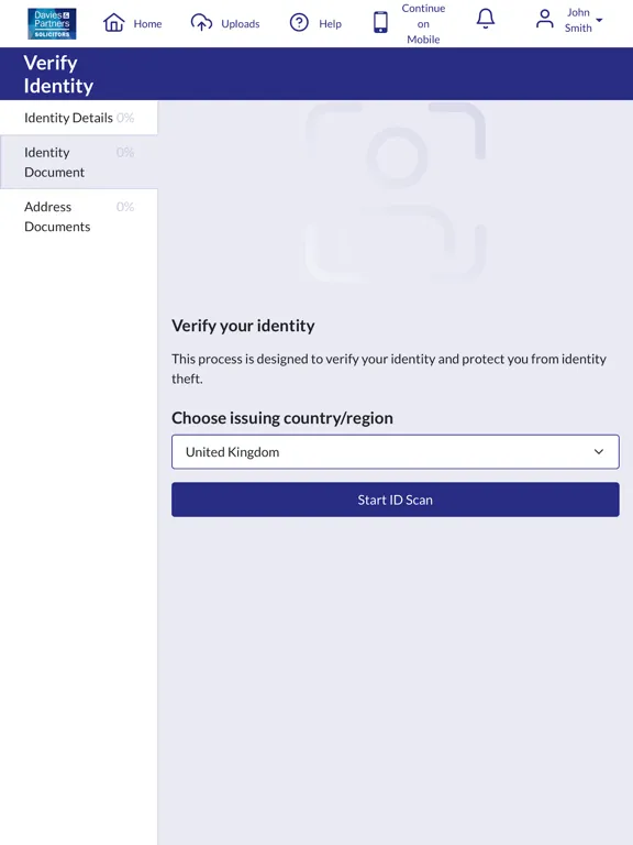 Screenshot di Davies and Partners iPad 