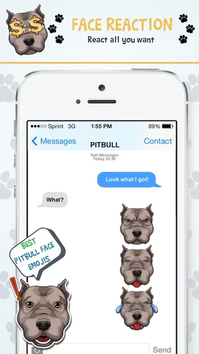 صور PitbullMoji - Pit Bull Emojis