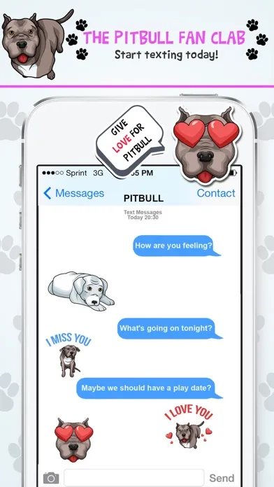 صور PitbullMoji - Pit Bull Emojis