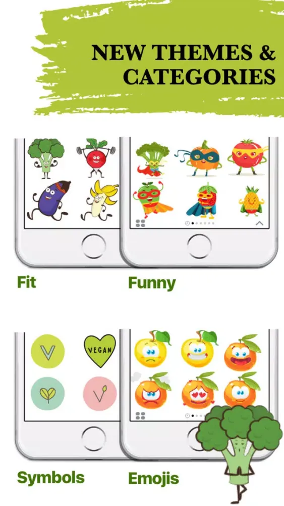 Captures d'écran de VeganMoji - Vegan Emojis