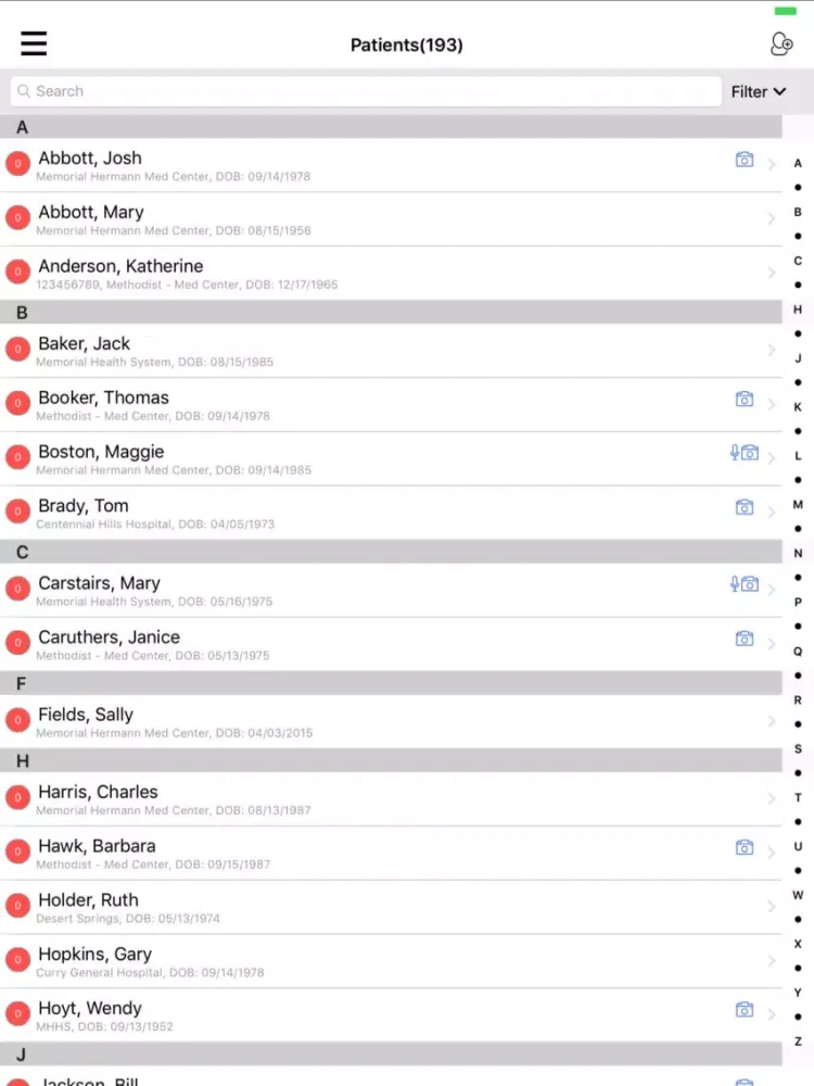 PerfectServe Charge Capture iPad  स्क्रीनशॉट