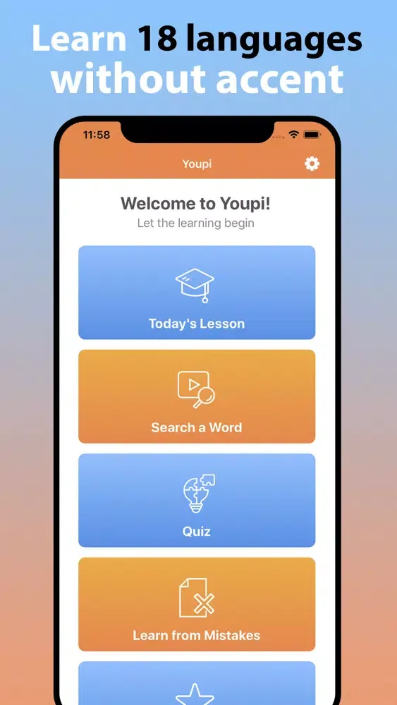 Tangkapan layar Youpi - Easy Language Learning