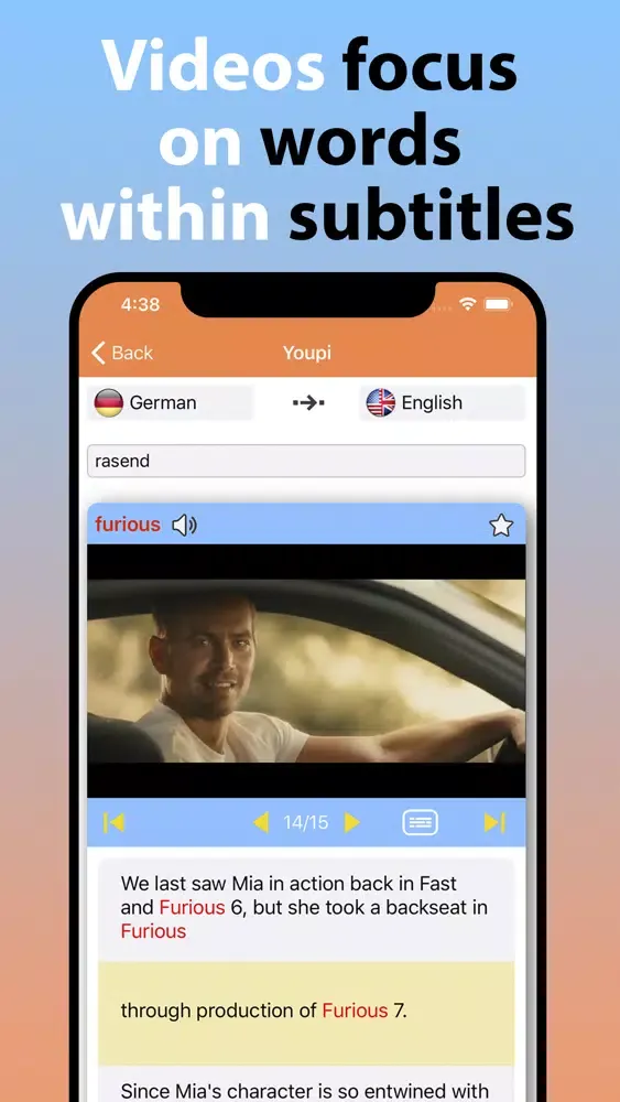 Tangkapan layar Youpi - Easy Language Learning