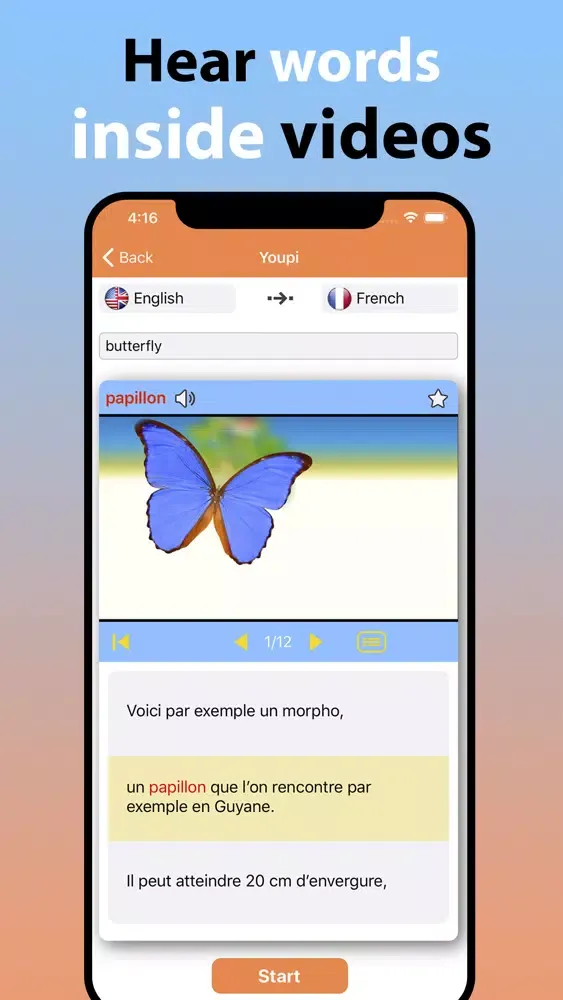 Tangkapan layar Youpi - Easy Language Learning