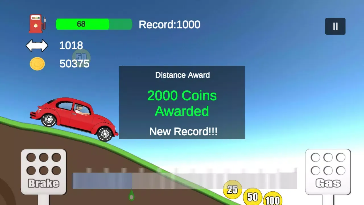 Ảnh chụp màn hình của Car Racing 2D