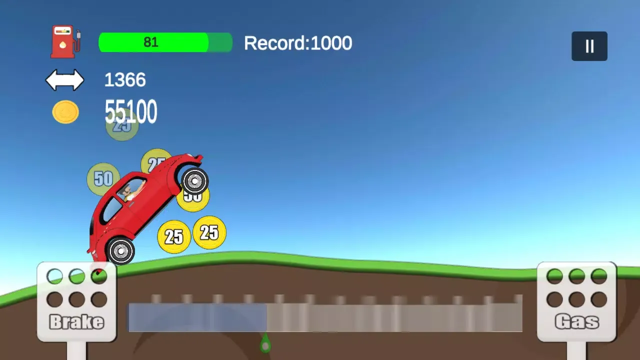 Ảnh chụp màn hình của Car Racing 2D
