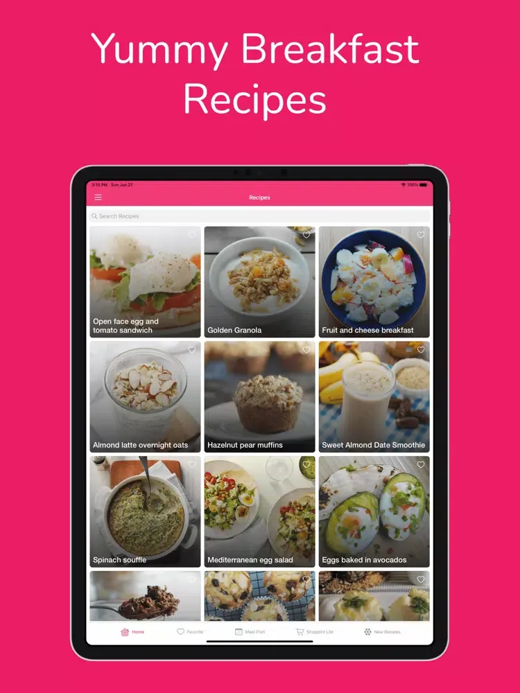 Captures d'écran de Breakfast Recipes For You iPad 