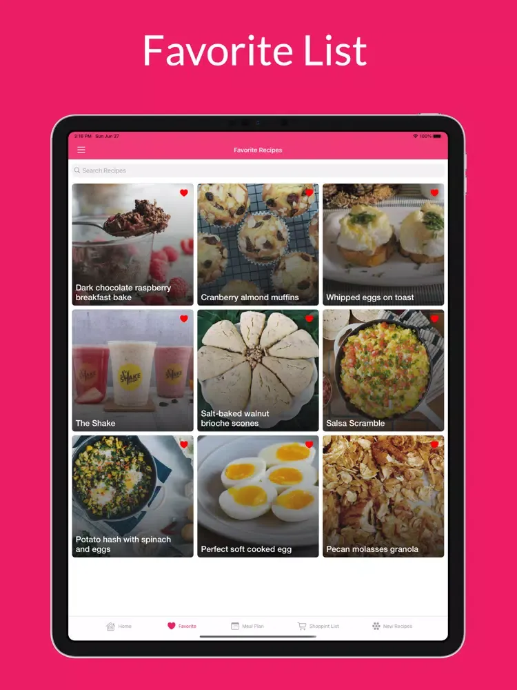 Captures d'écran de Breakfast Recipes For You iPad 