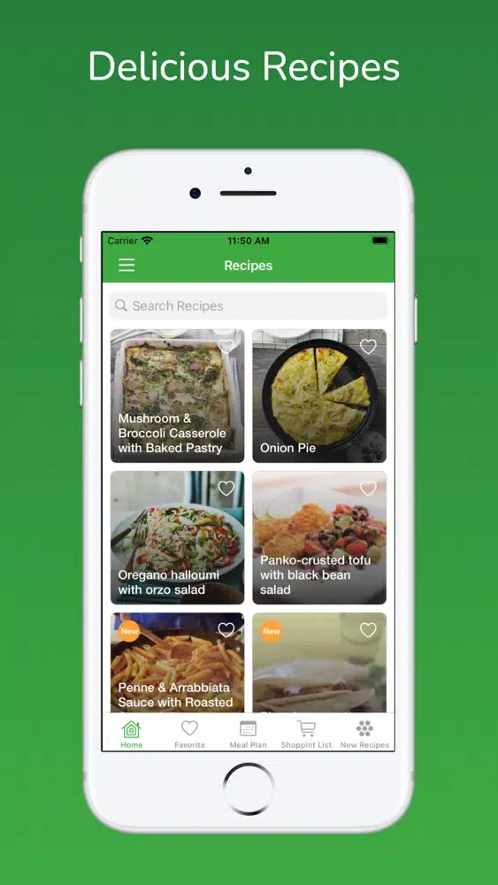 Captures d'écran de Vegetarian Recipes & Meal Plan