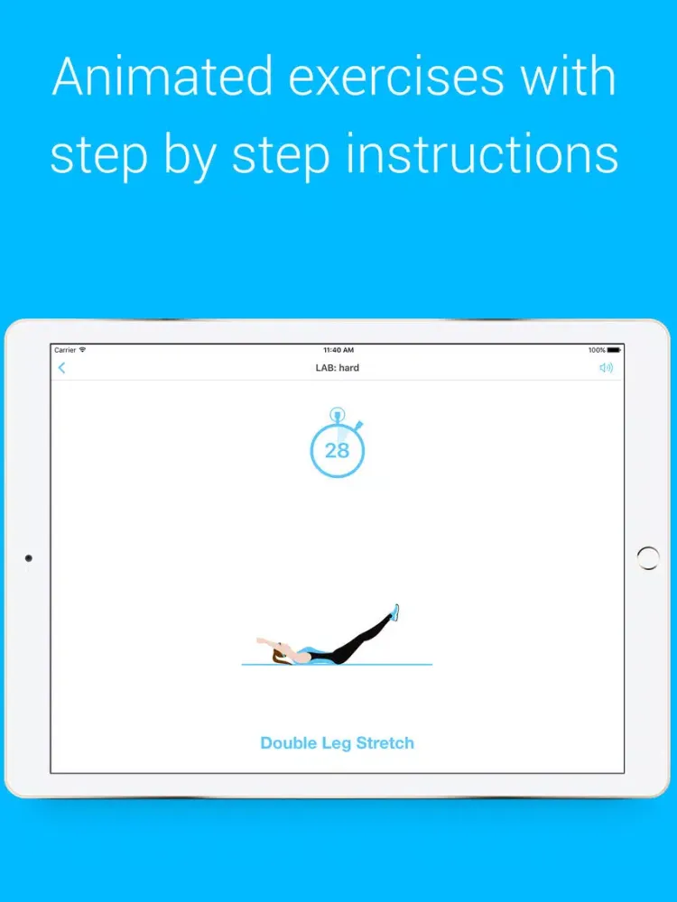 LAB Workout - LAB Workout - Your Personal Fitness Trainer for your legs, abs and buttocks iPad  Screenshots