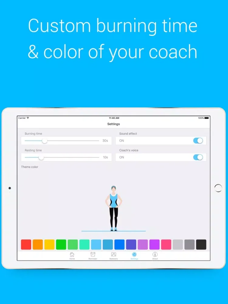 LAB Workout - LAB Workout - Your Personal Fitness Trainer for your legs, abs and buttocks iPad  Screenshots