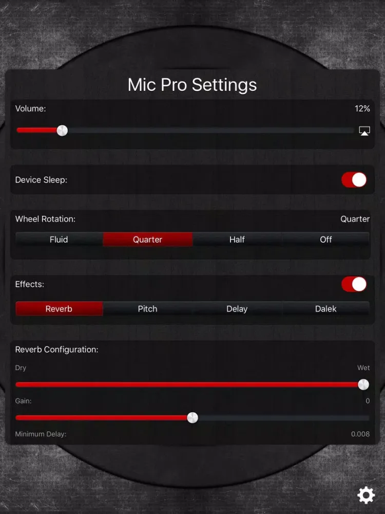 Tangkapan skrin Microphone Pro iPad 