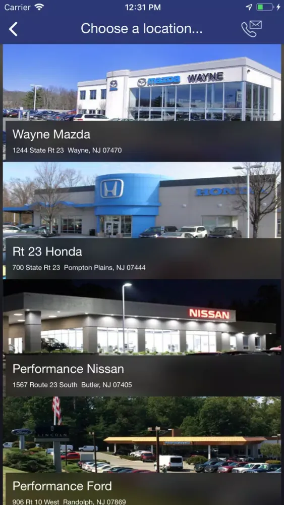 Zrzuty ekranu Performance Auto Group