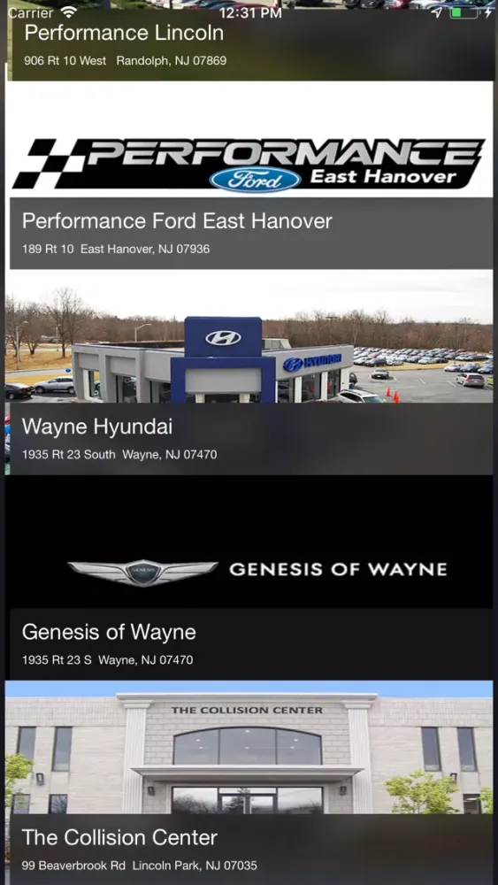 Zrzuty ekranu Performance Auto Group