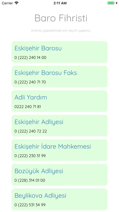 Screenshot di Eskisehir Barosu