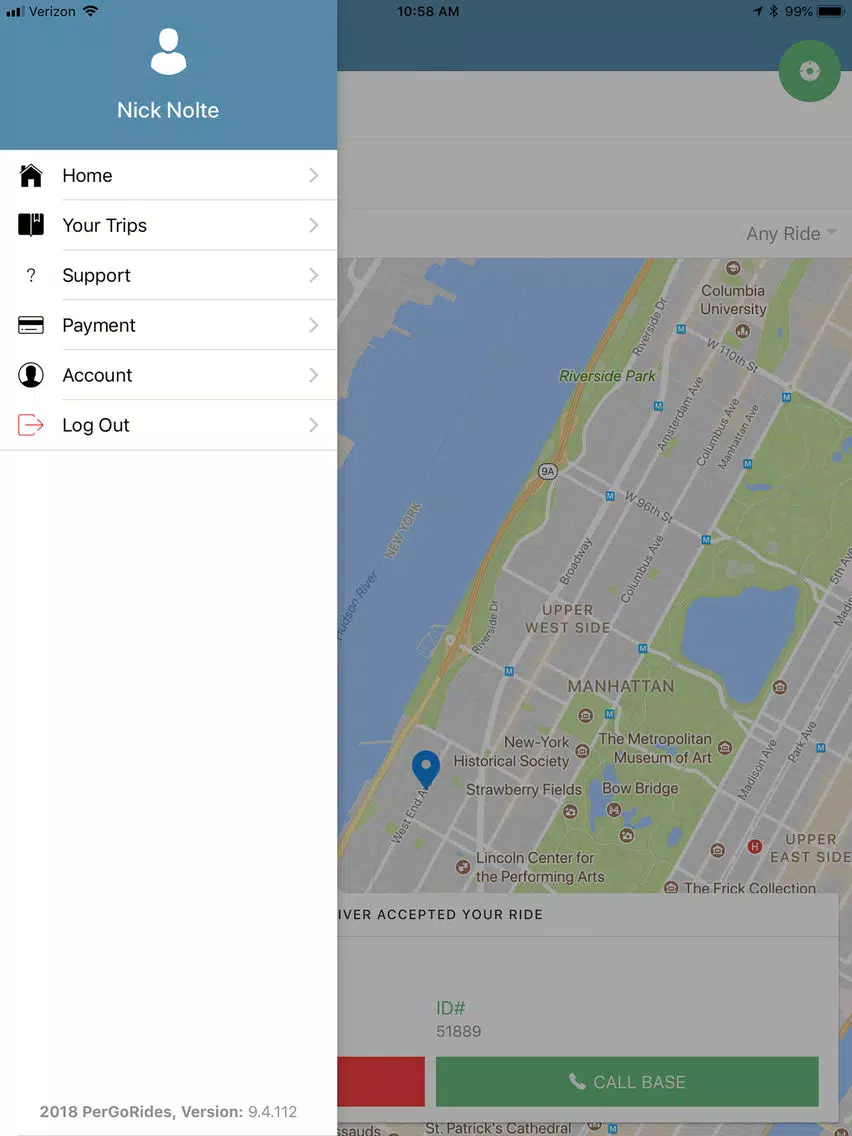 Tangkapan layar INAR USA iPad 
