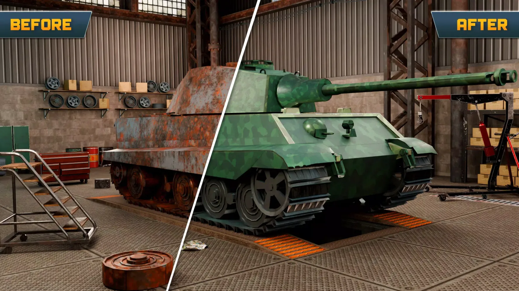 Tank Mechanic Simulator Games Screenshots