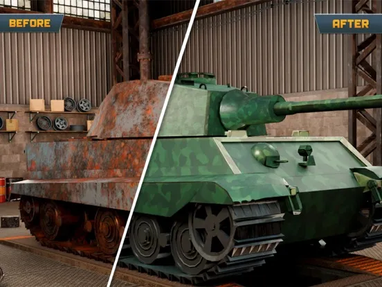 صور Tank Mechanic Simulator Games iPad 