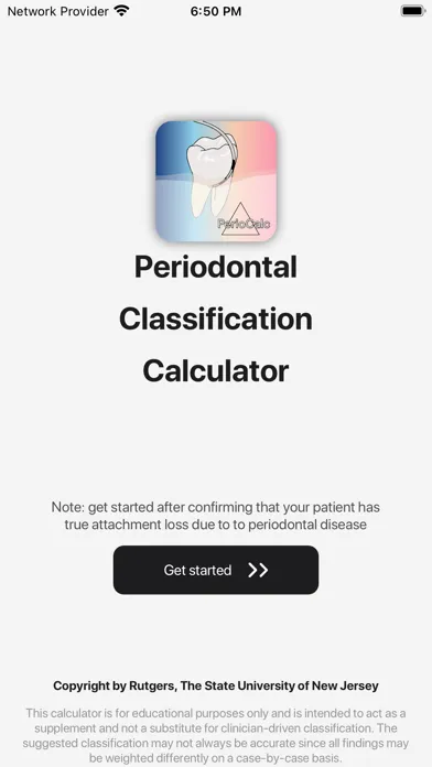 PerioCalc Ekran Görüntüleri