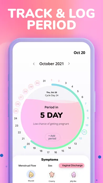 Captures d'écran de Period Tracker ⋆